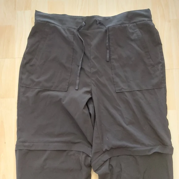 Nola Black Athletic Zip Off Convertable Pants - Picture 2 of 8